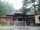 津軽信寿と縁がある岩木山神社拝殿と手前の中門（神門）と透塀